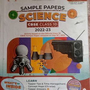 Sale🔥CBSE Class 10 Science Sample Papers And Self