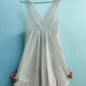 White Corset Design Frock