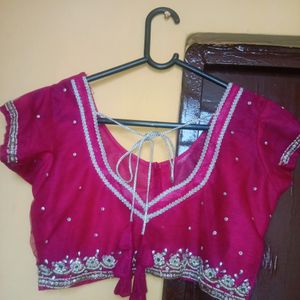 Net Saree With Blouse Kadaryi