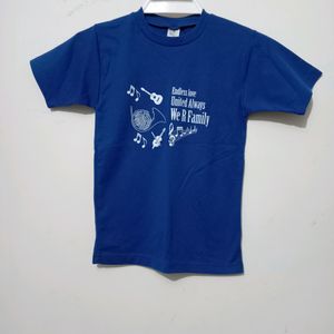 Girls Blue T- Shirt For 4-6 Year Girl