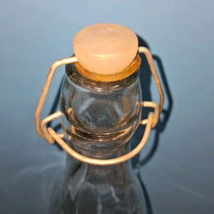 Clear Glass Bottle - Square Shape