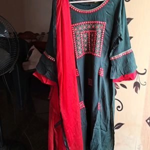 Embroidery  Kurta Set