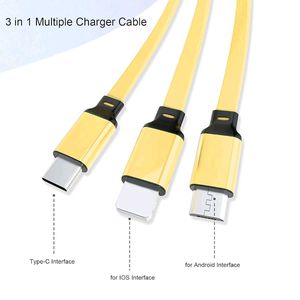 3 in 1 Retractable Charger Charging Cable (1 Pc /