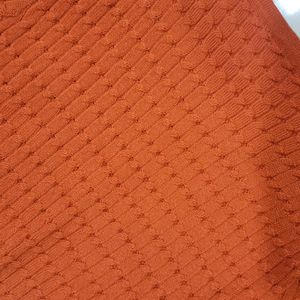 250rs Orange Wool Top