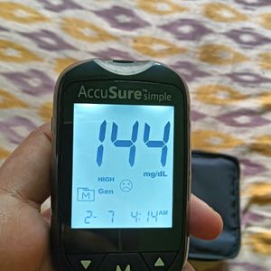 Accusure Blood Glucose Monitor Machine