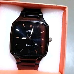 Premium Black Square Dial Hmt Spoof Watch For Men