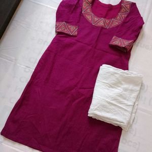 Kurti Plazo Set (4 Inch Margin)