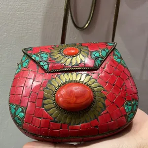 Beautiful Red Ethnic Bag