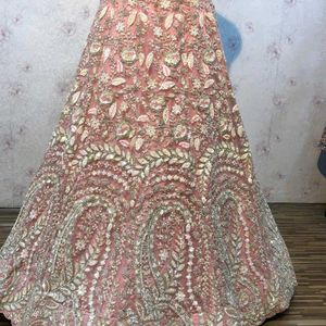 Engagement Peach  Lehenga Choli