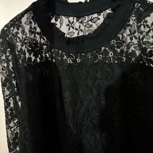 Black georgette Top