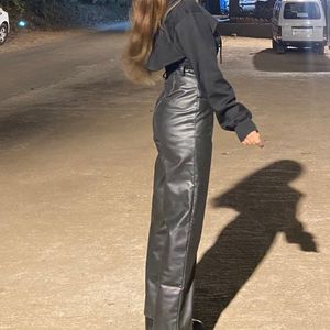 Black Leather Pants