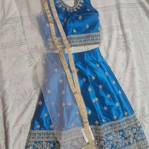 Heavy Lengha Choli For Kids With Duppatta