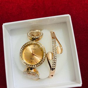 Branded Designer Watch With Braclet New Wid Tag❤️