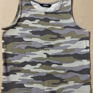 CAMOUFLAGE TANK TOP (20% discount on ₹)