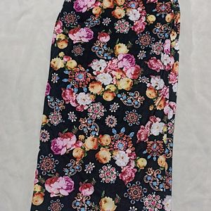 Flower Print Skirt