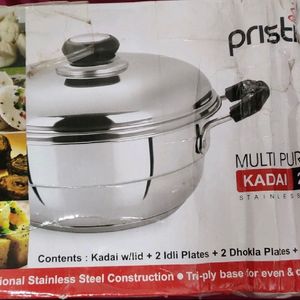 Pristine Multipurpose Kadai ,With Plates.