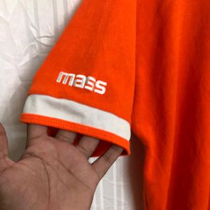 Mass Orange Polo Neck T Shirt