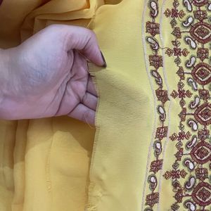 @100 Rs 😍Yellow Allover suit Material