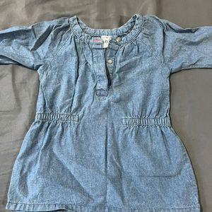 Denim Top For Little Girls.