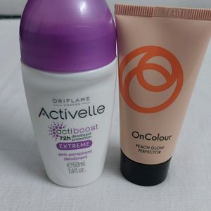 Oriflame Peach Glow Perfecter & Roll On Deodorant