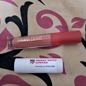 Sivanna Colors And Myglamm Pop Lipstick