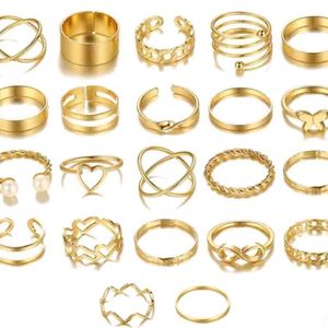 11 Golden Stack Rings