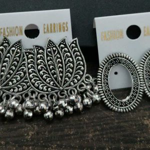 Silver earrings