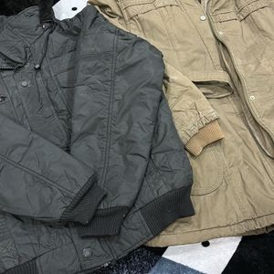 Two Jackets Black And Light Brown