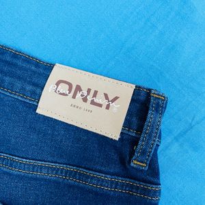 ONLY Blue Flared High-Rise Jeans for Women