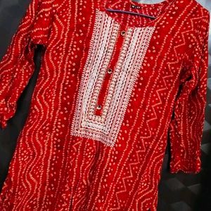 Pretty Red Kurti