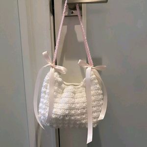 Crochet Cloud Shoulder Bag