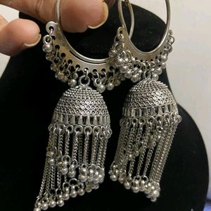 Silver Heavy Jumka Jewllery