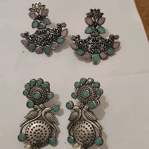 Combination Of 2 Festive Ethnic Earrings