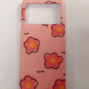 A Pink Floral Colour Phone Case