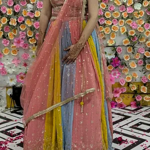 Multi Color Designer Lehenga