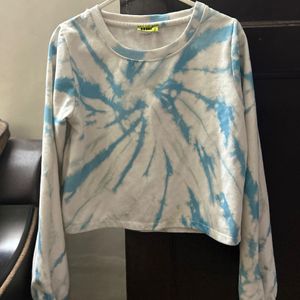 Womens Crop Sweatshirt Tie Dye✨ Flash Sale