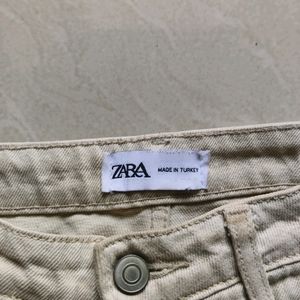 Zara Cargo Beige Jeans