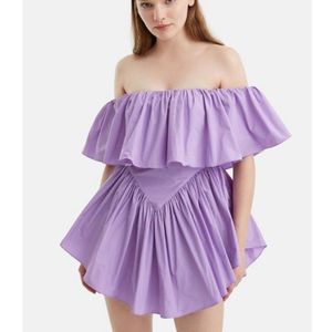 Lilac Flowy Mini Dress