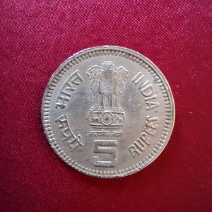 1989 Rs. 5 Jawaharlal Nehru Centenary Coin
