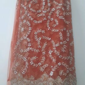 Beautiful Net Embroidery Saree