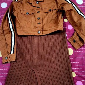 (Combo)  Top Size 50 ,Jacket 34 ,And Skirt 28