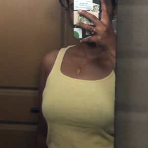 Pale Yellow Tank Top