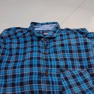 Sky blue With Checked Shirt.