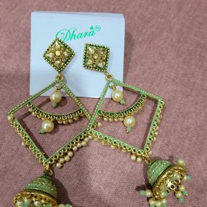 Green Earrings