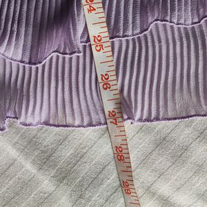 Lavender Accordion Top Size L