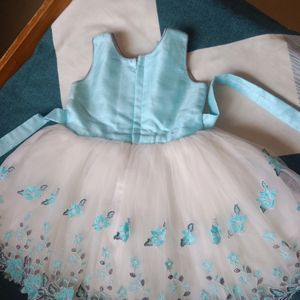 Sky Blue Colour Frock