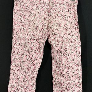 Multicolor Printed Pant For Girls (6-7 Years)