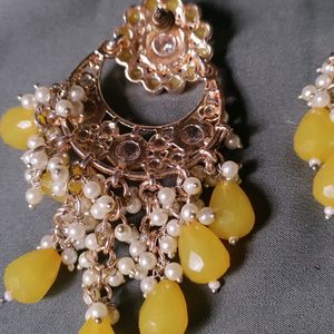 Yellow Drop Earrings