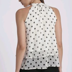 Women Sleeveless Top ( Halter Neck)