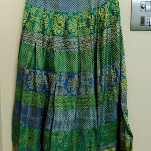 Ethnic Pattu Skirt